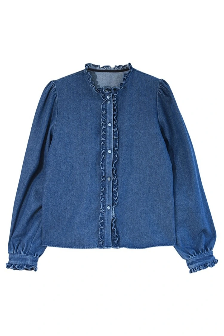 Women's Denim Casual Blouse