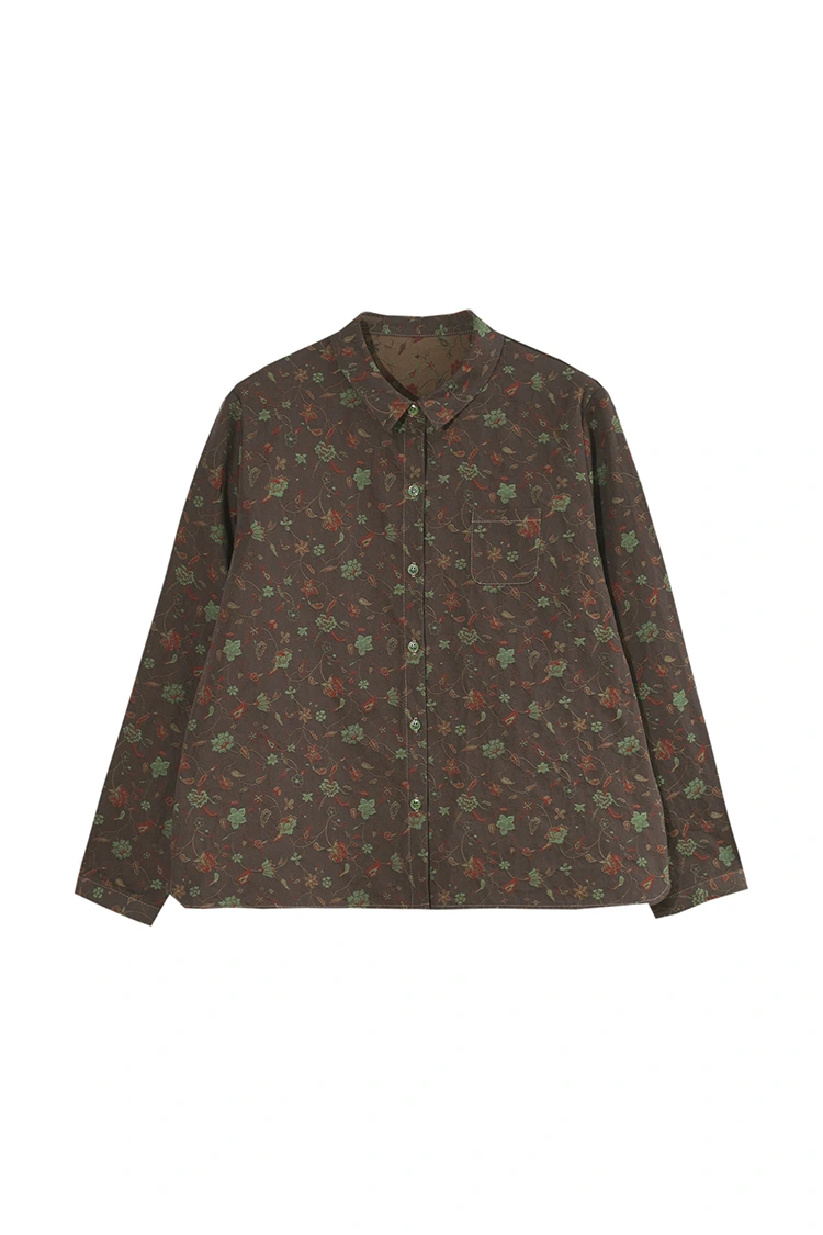 Women's Floral Print Casual Blouse