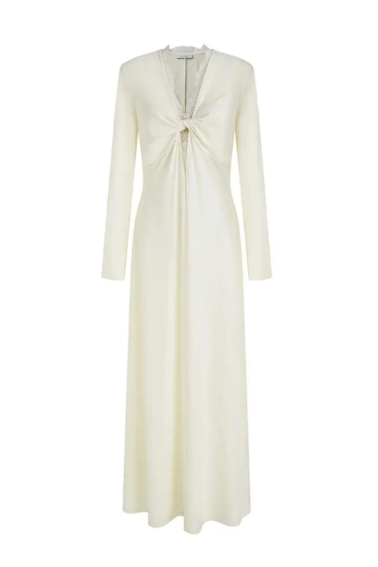 Women's Lace Spliced Maxi Dress