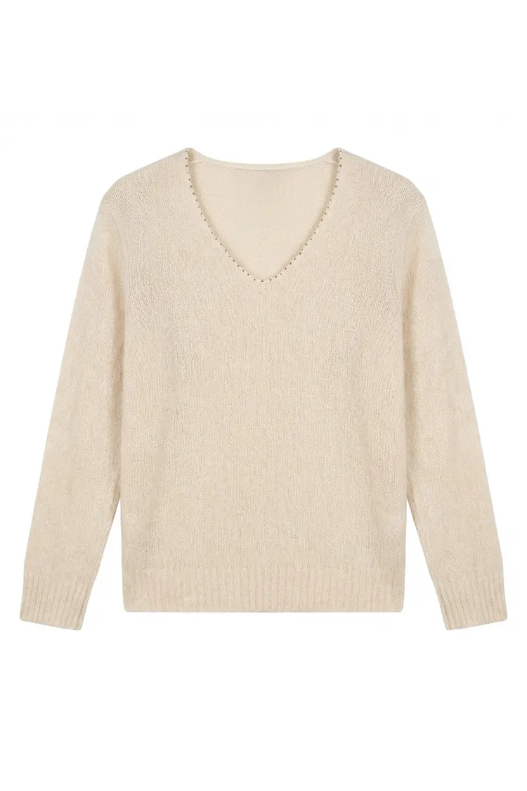 Women's Solid Color Cashmere Sweater